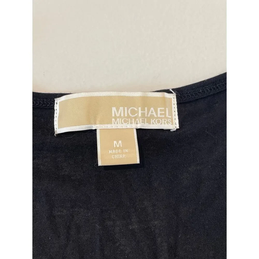 Michael Kors Sleeveless Top – Black with Silver Sequin Detail – Size M - Picture 6 of 7
